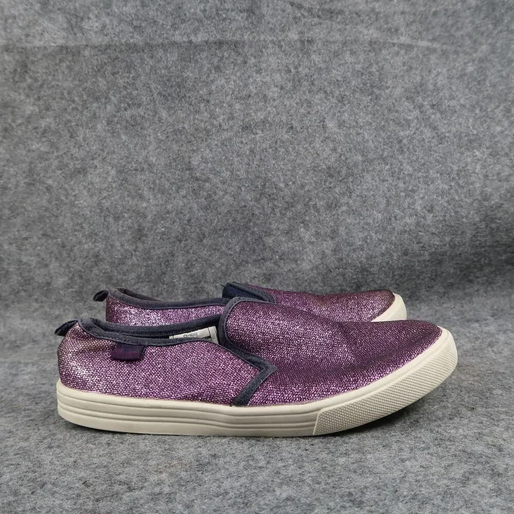 Oshkosh B'Gosh Shoes Kids 2 Casual Sneakers Slip On Purple Glitter Trainer Girls